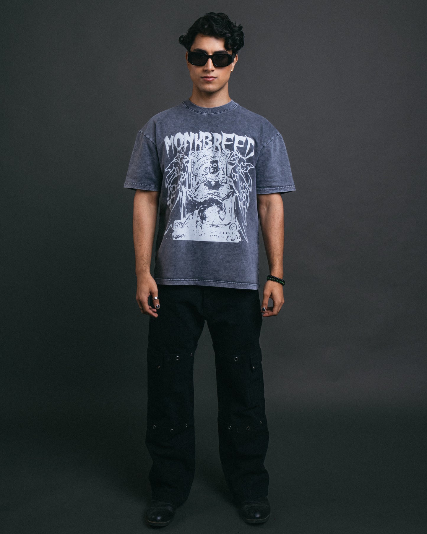 BIRD WARRIOR ACID WASH TEE