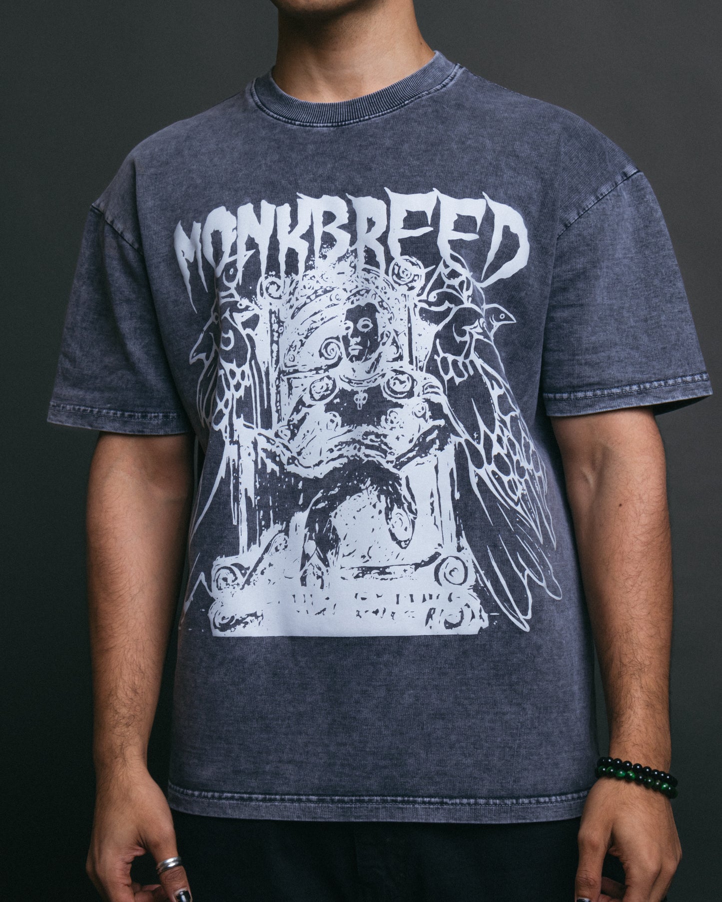 BIRD WARRIOR ACID WASH TEE