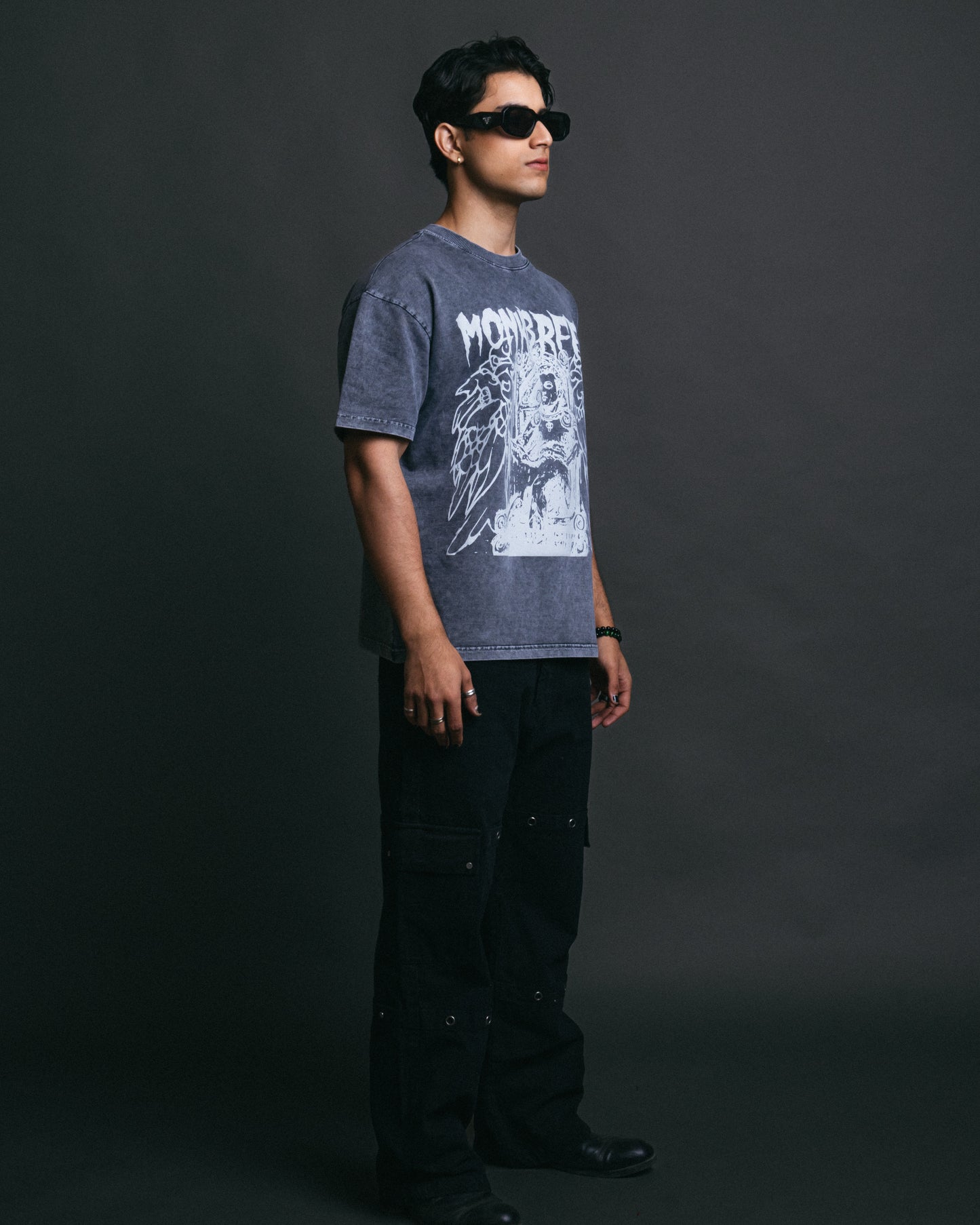 BIRD WARRIOR ACID WASH TEE