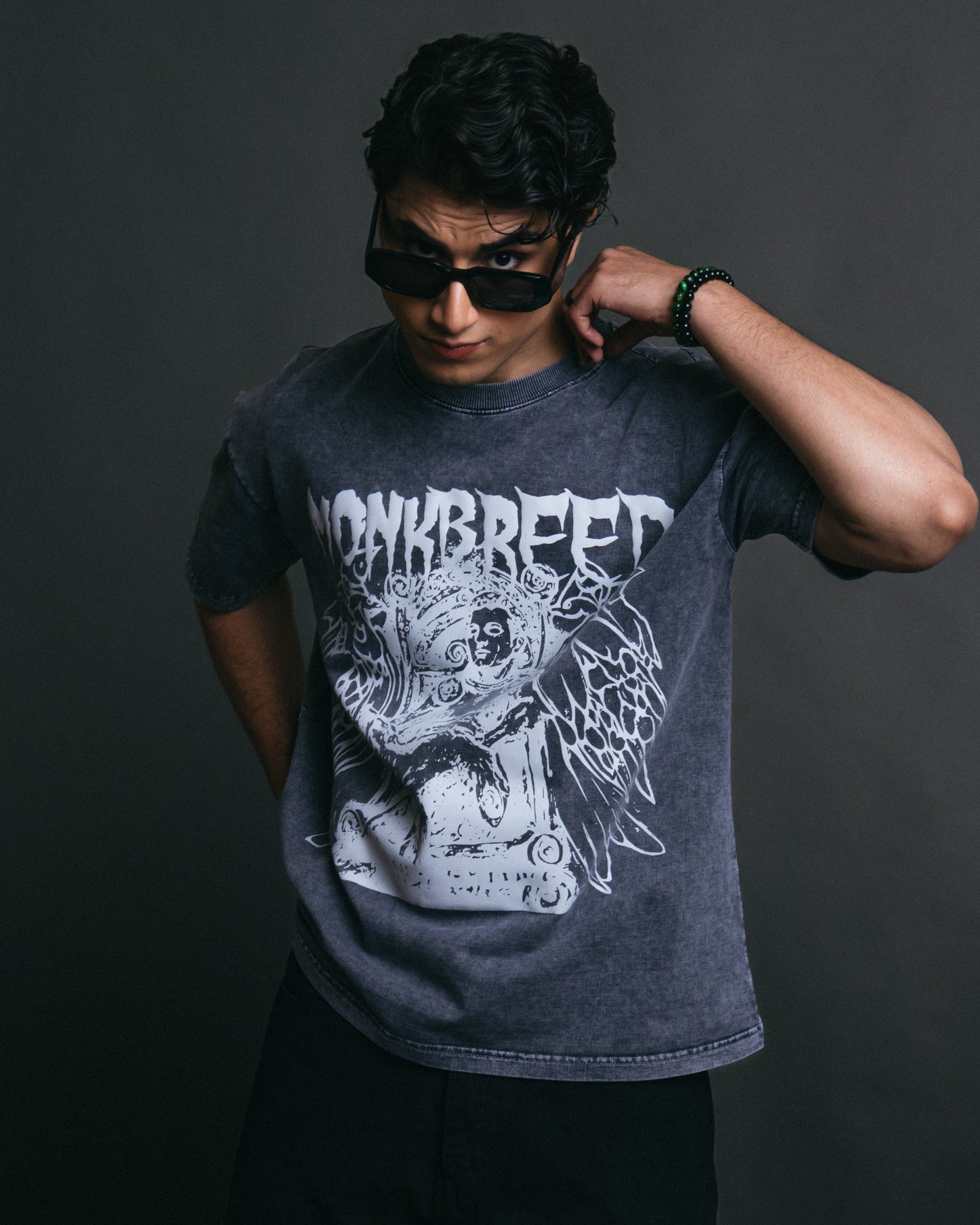 BIRD WARRIOR ACID WASH TEE