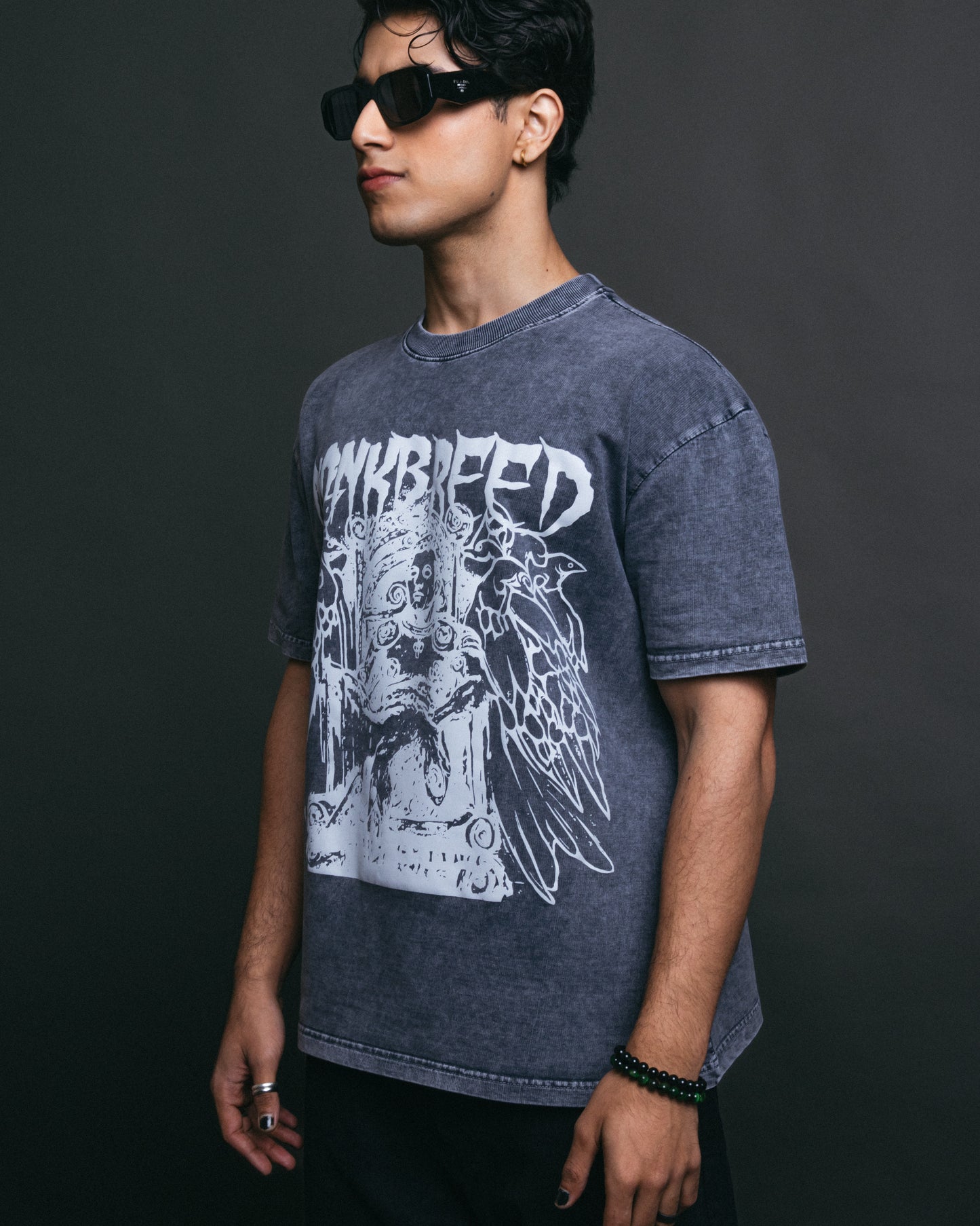 BIRD WARRIOR ACID WASH TEE