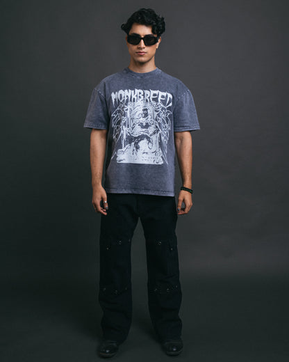 BIRD WARRIOR ACID WASH TEE