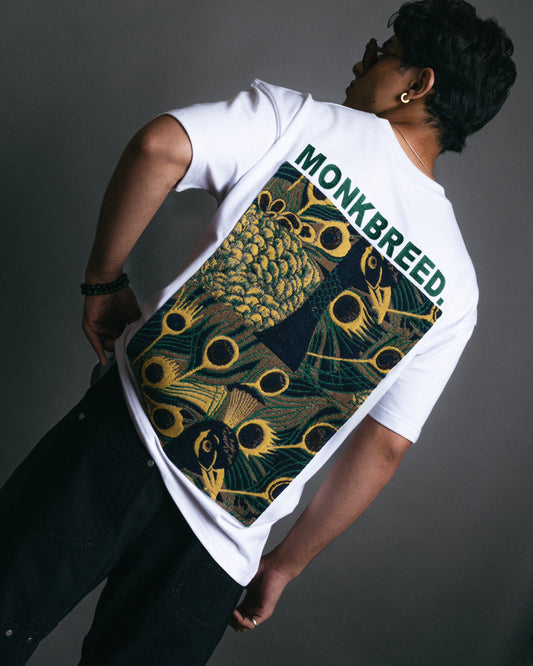 Peacock Wonder Jacquard Patch Tee